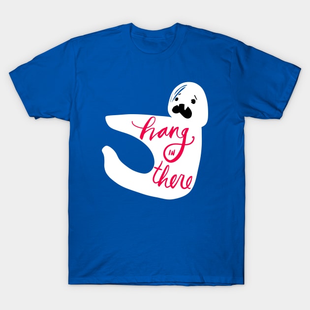 Hang In There Monster: Unique Funny Motivational T-Shirt T-Shirt by Tessa McSorley